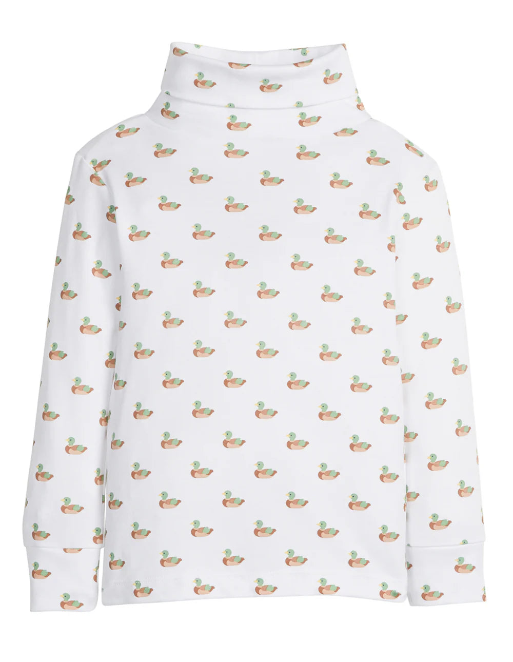 Printed Turtleneck- Mallard