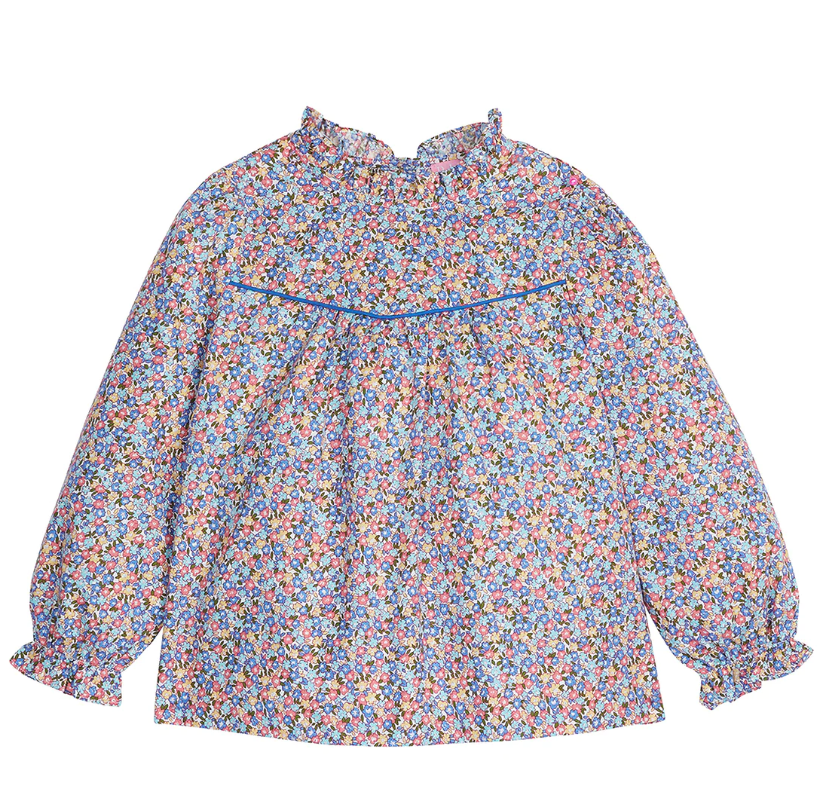 McCall Top - Devon Floral Blue