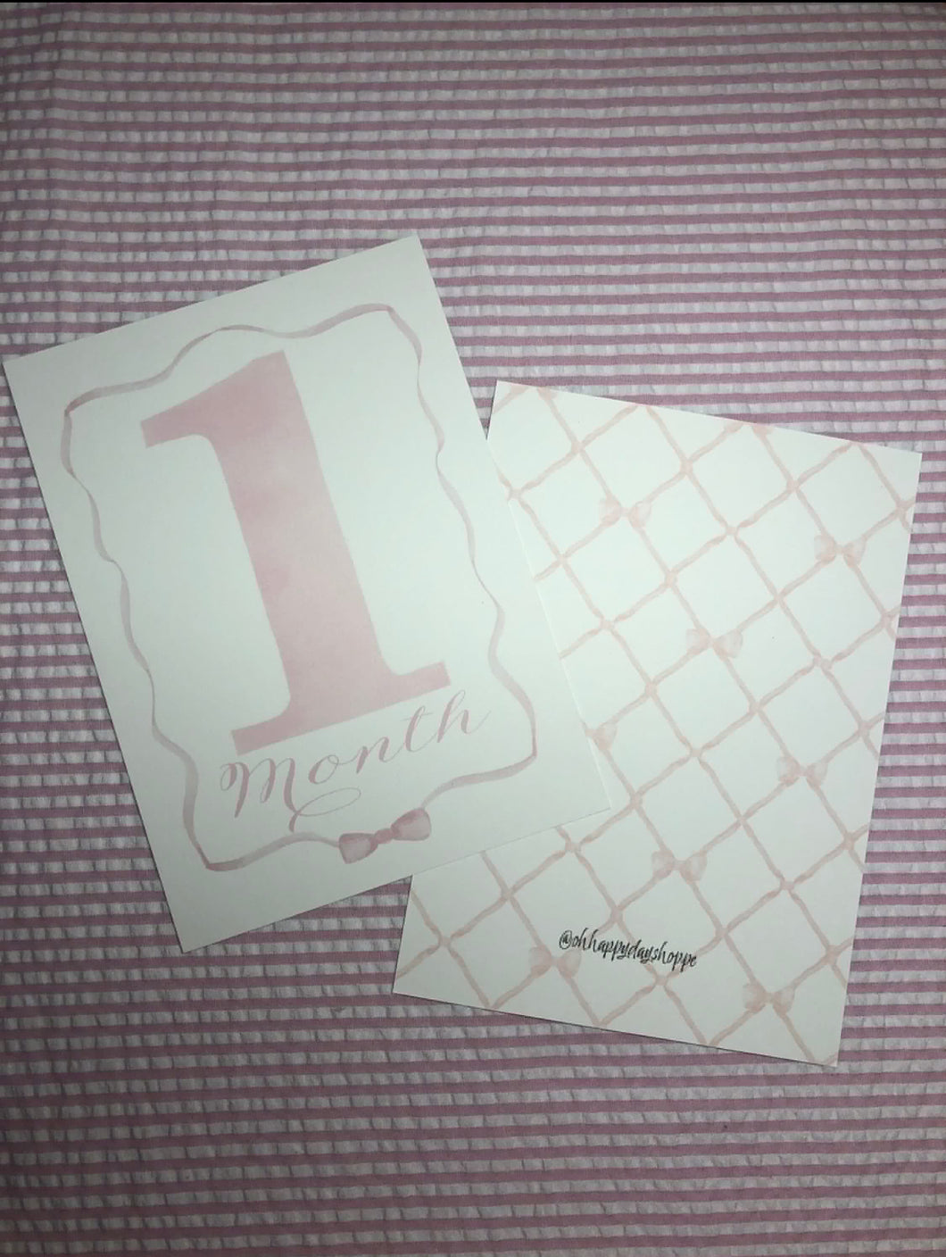 Monthly Milestone Card-Girl