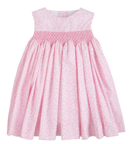 Simply Smocked Dress - Pink Vinings