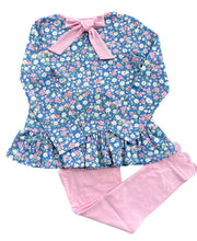 Load image into Gallery viewer, Peggy Peplum Legging Set- Fall Floral
