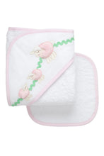 Load image into Gallery viewer, Baby Hooded Towel &amp; Washcloth Set
