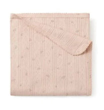 Load image into Gallery viewer, Pointelle Knit Baby Blanket
