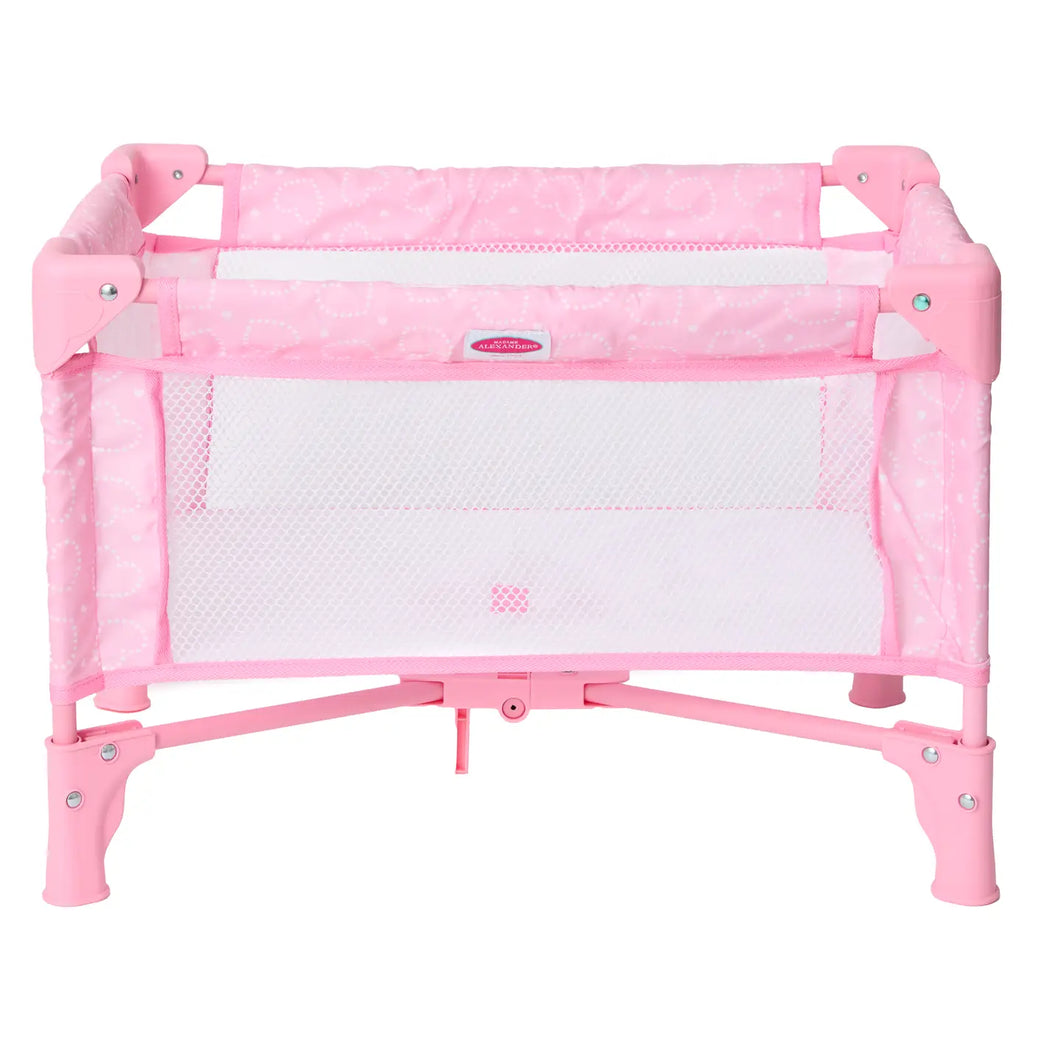 Pink Hearts Pack and Play