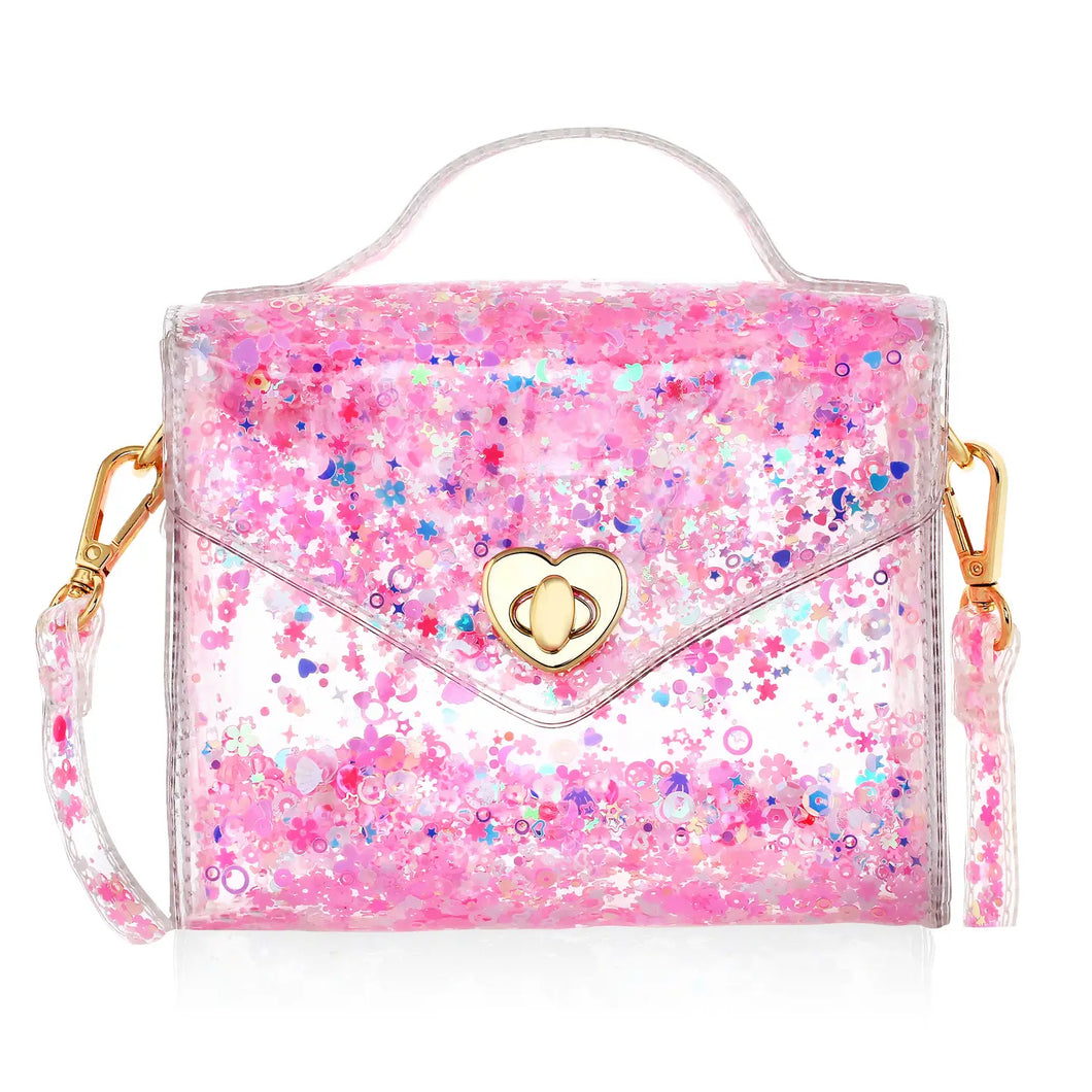 Gussie: Pink Sparkle Purse
