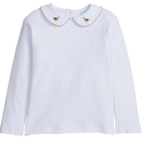 Long Sleeve Pinpoint Shirt - Mallard