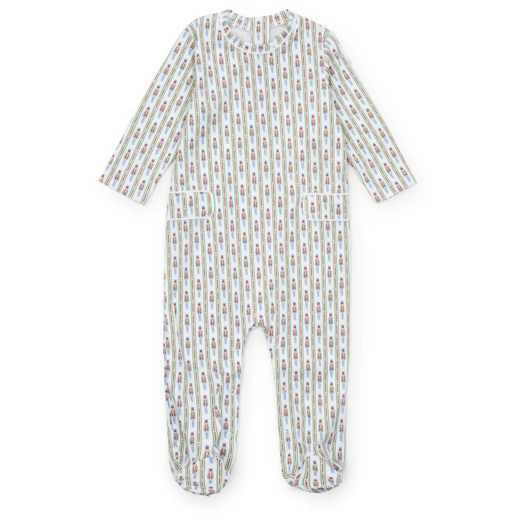 Preston Romper- Nutcracker Stripe