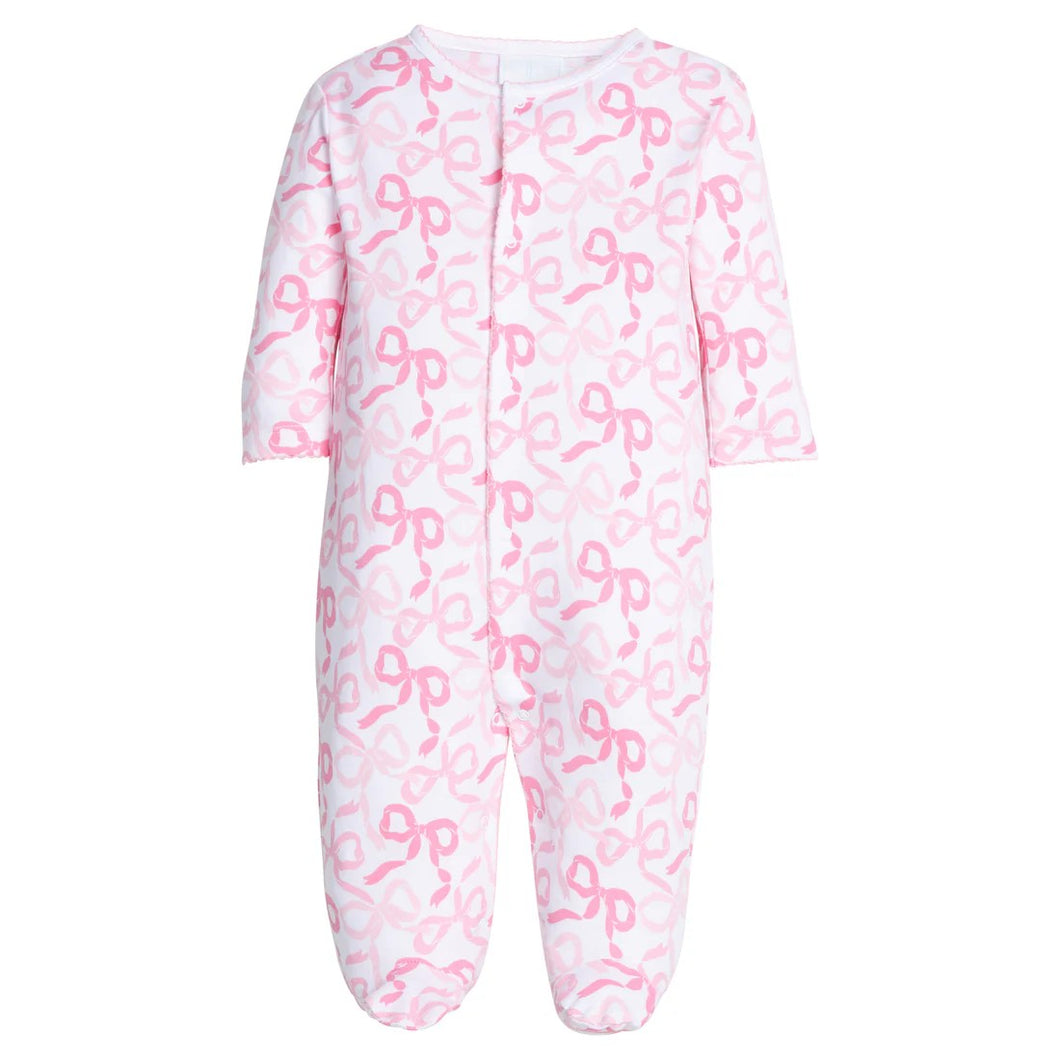 Printed Footie- Bows & Ribbons