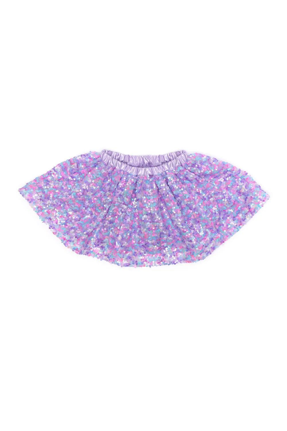 Purple Sequins Skirt