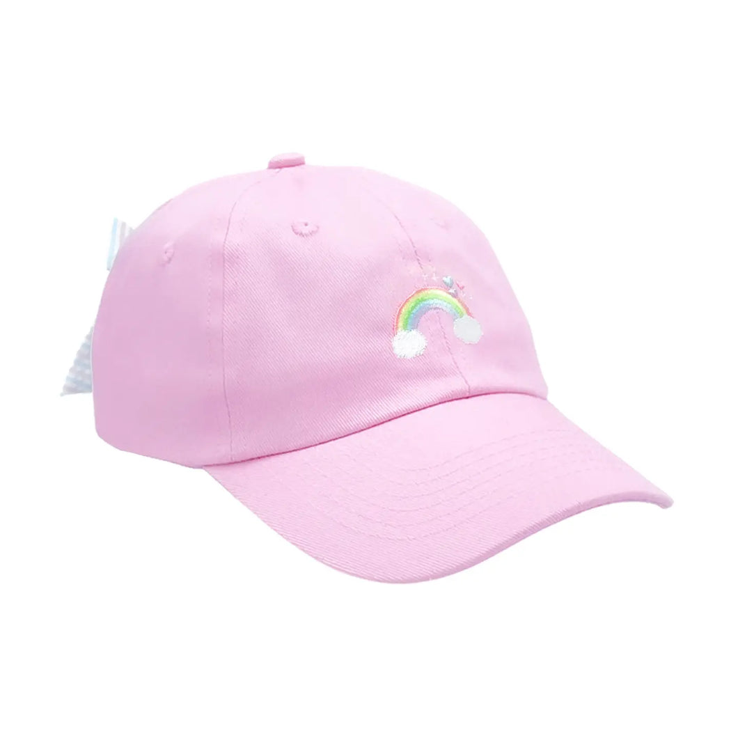 Rainbow Sparkle Bow Hat