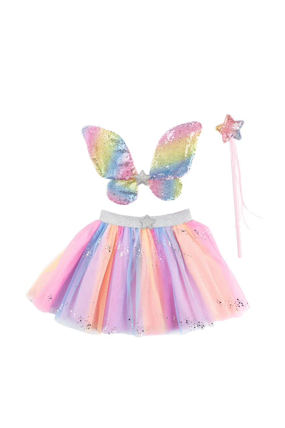 Rainbow Sequins Skirt Set