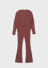 Ribbed Sweater and Pants Set