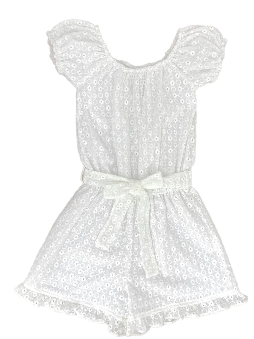 White Eyelet Romper