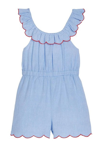 Richmond Romper - Blue Chambray