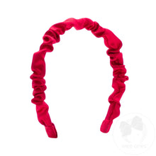 Load image into Gallery viewer, Crepe Satin Ruffled Headband
