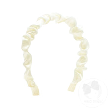 Load image into Gallery viewer, Crepe Satin Ruffled Headband
