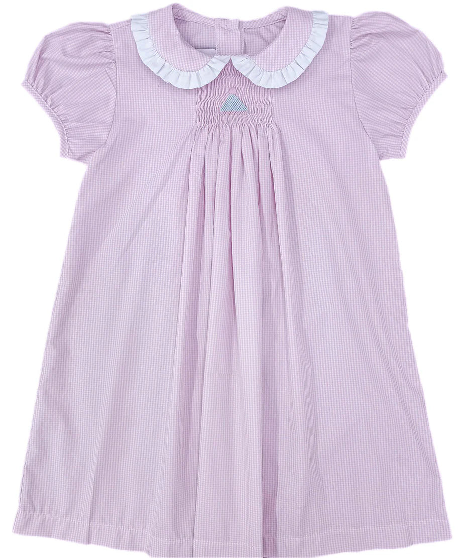 Sage Smocked Birthday Dress