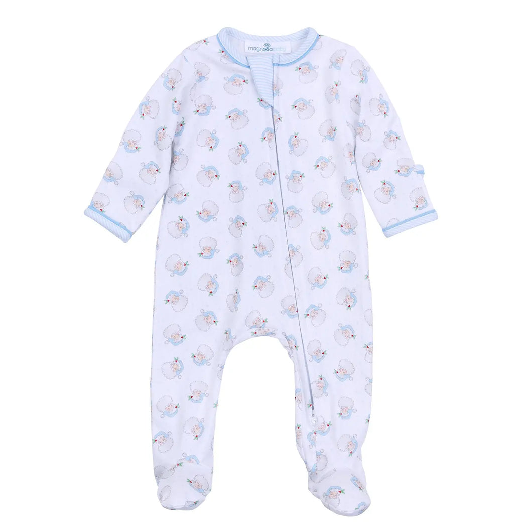 Santa Baby Zip Footie