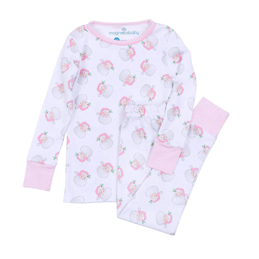 Santa Baby Long Pajamas- PInk