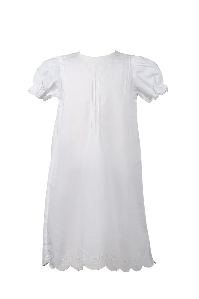 Scallop Day Gown- Ecru