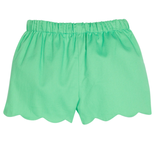 Scallop Short - Green Twill