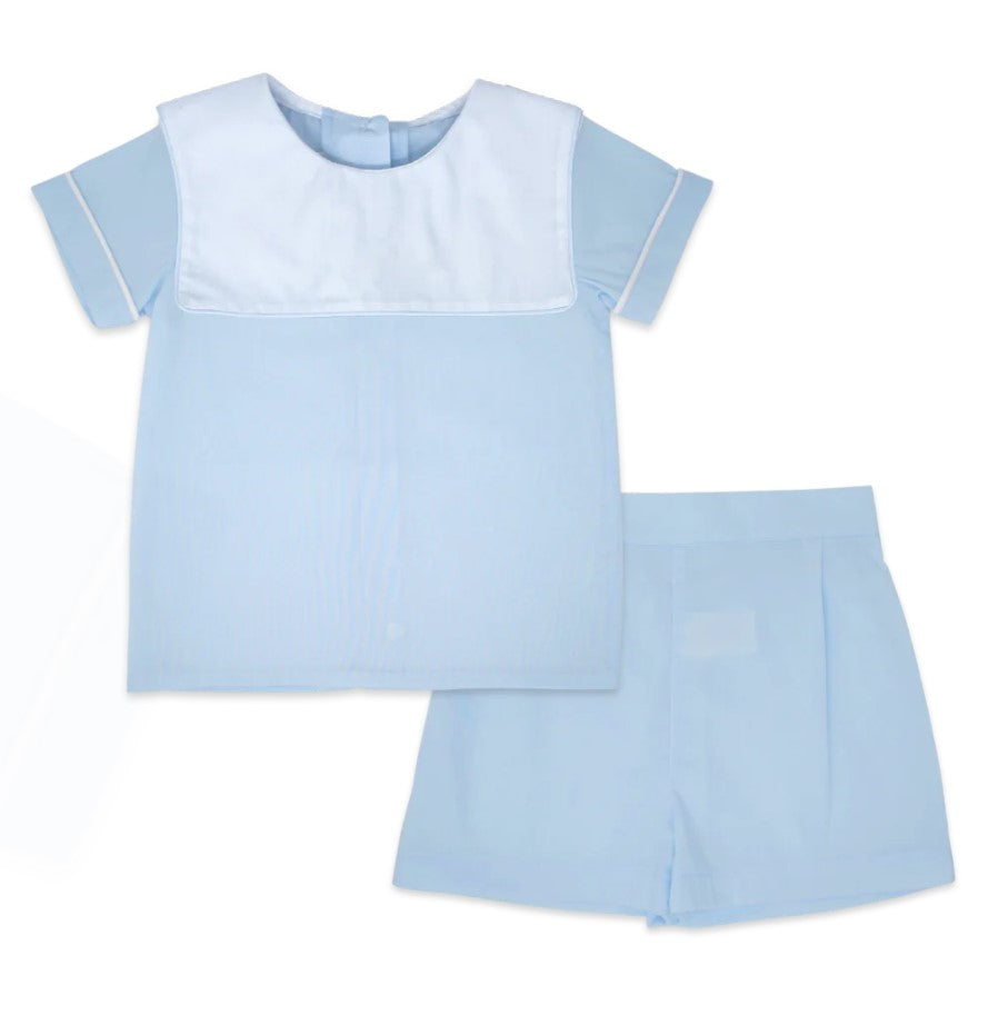 Christian Short Set - Classic Blue Batiste