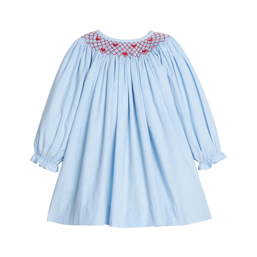 Smocked Bishop Dress Hearts