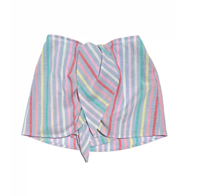 Stella Wrap Skirt - Sorbet Stripe