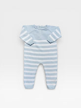 Load image into Gallery viewer, Striped Romper w/ Button in Legs
