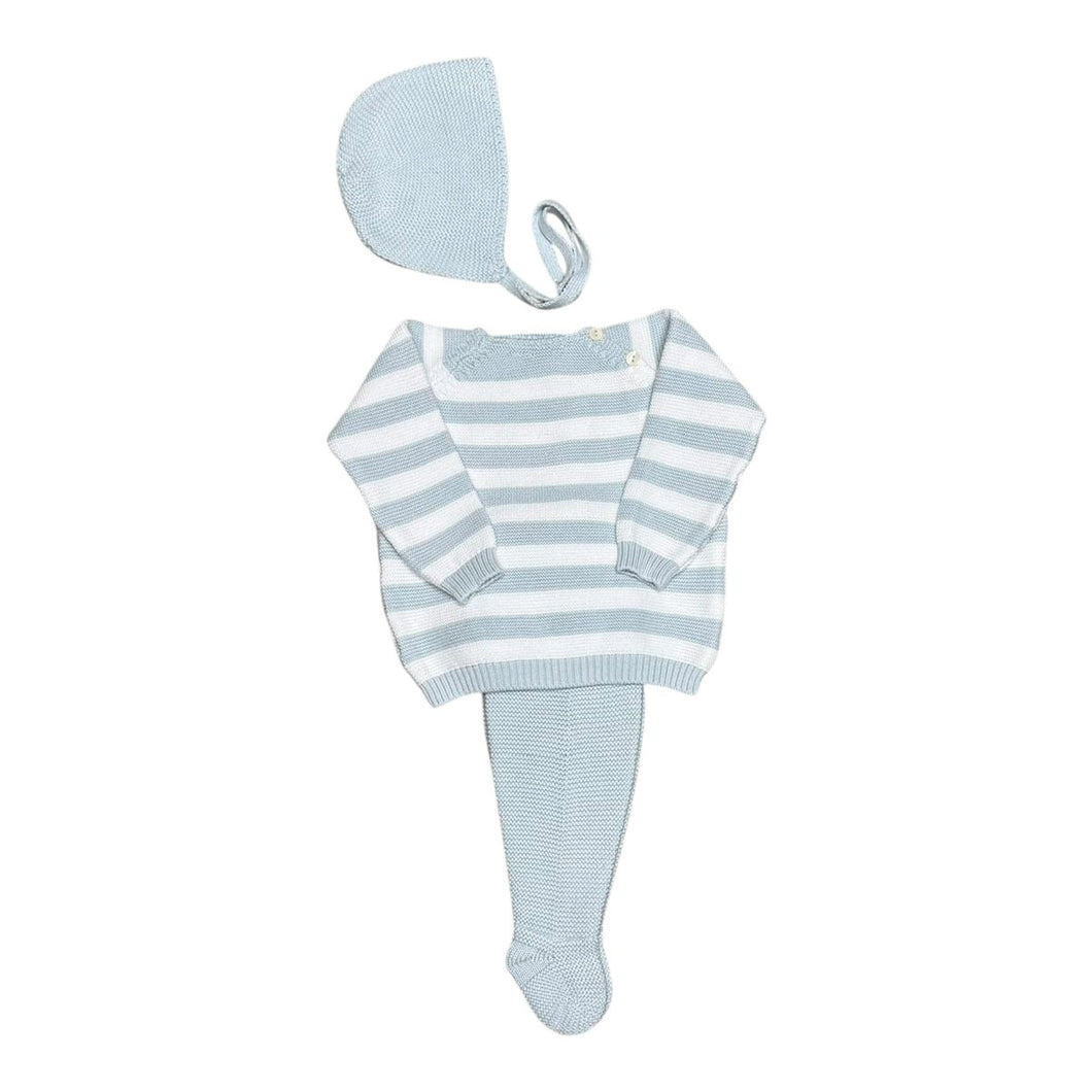 Stripe Footed Baby Set