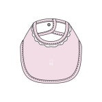 Load image into Gallery viewer, Sugarplums Lace Trim Bib
