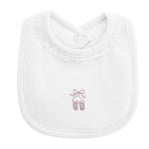 Load image into Gallery viewer, Sugarplums Lace Trim Bib
