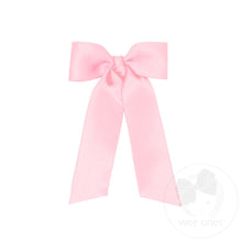 Load image into Gallery viewer, Tiny French Satin Bow w/ Tails
