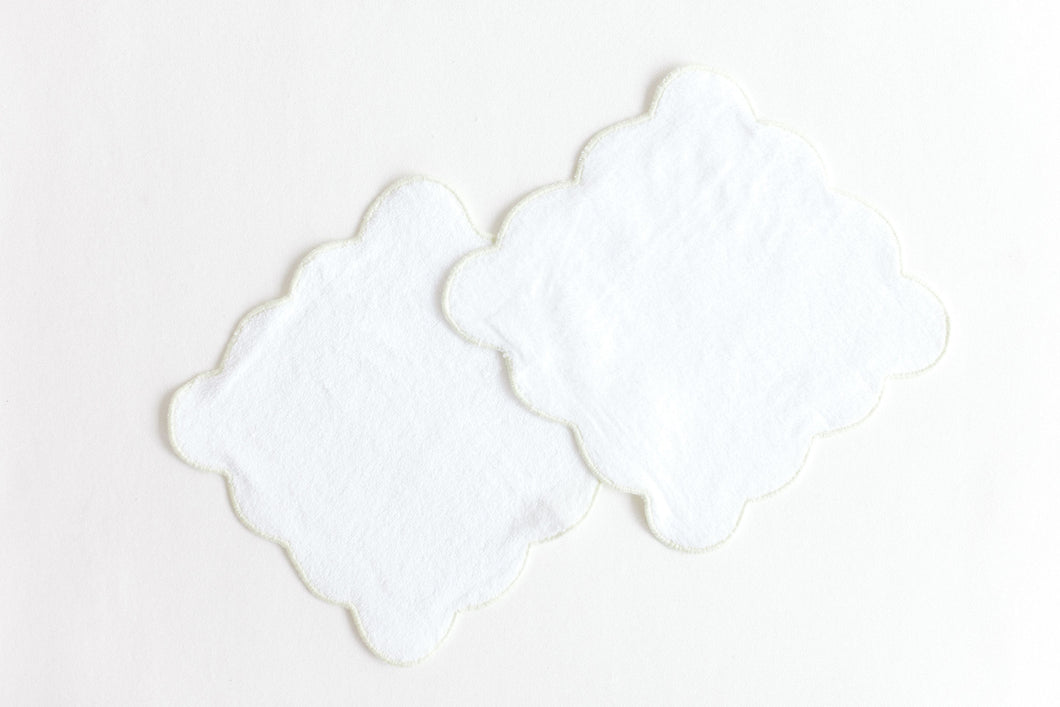 Wash Cloth Set- Sage Scallop