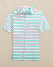 Load image into Gallery viewer, Waterway Stripe Perf Polo
