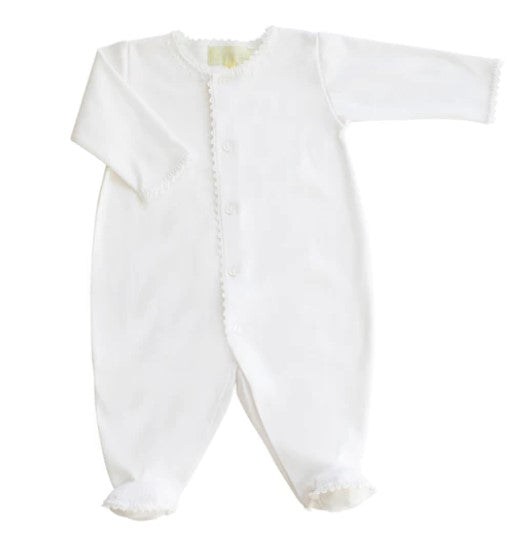 Jersey Footy Romper - White