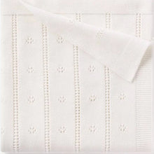 Load image into Gallery viewer, Pointelle Knit Baby Blanket
