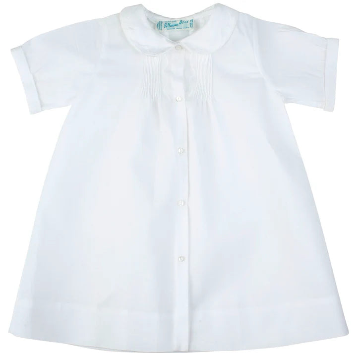 Boys Embroidered Collar Folded Daygown