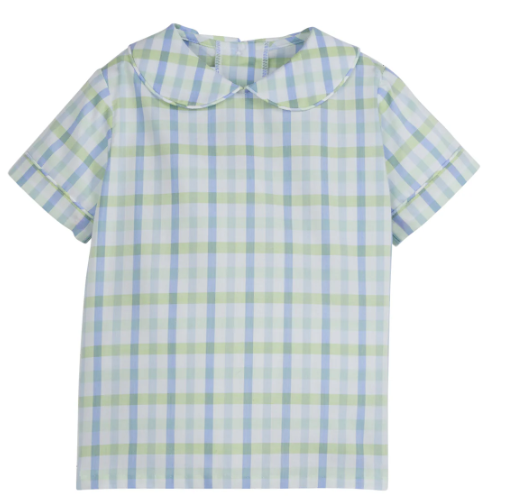 Short Sleeve Peter Pan Shirt - Wingate Plaid