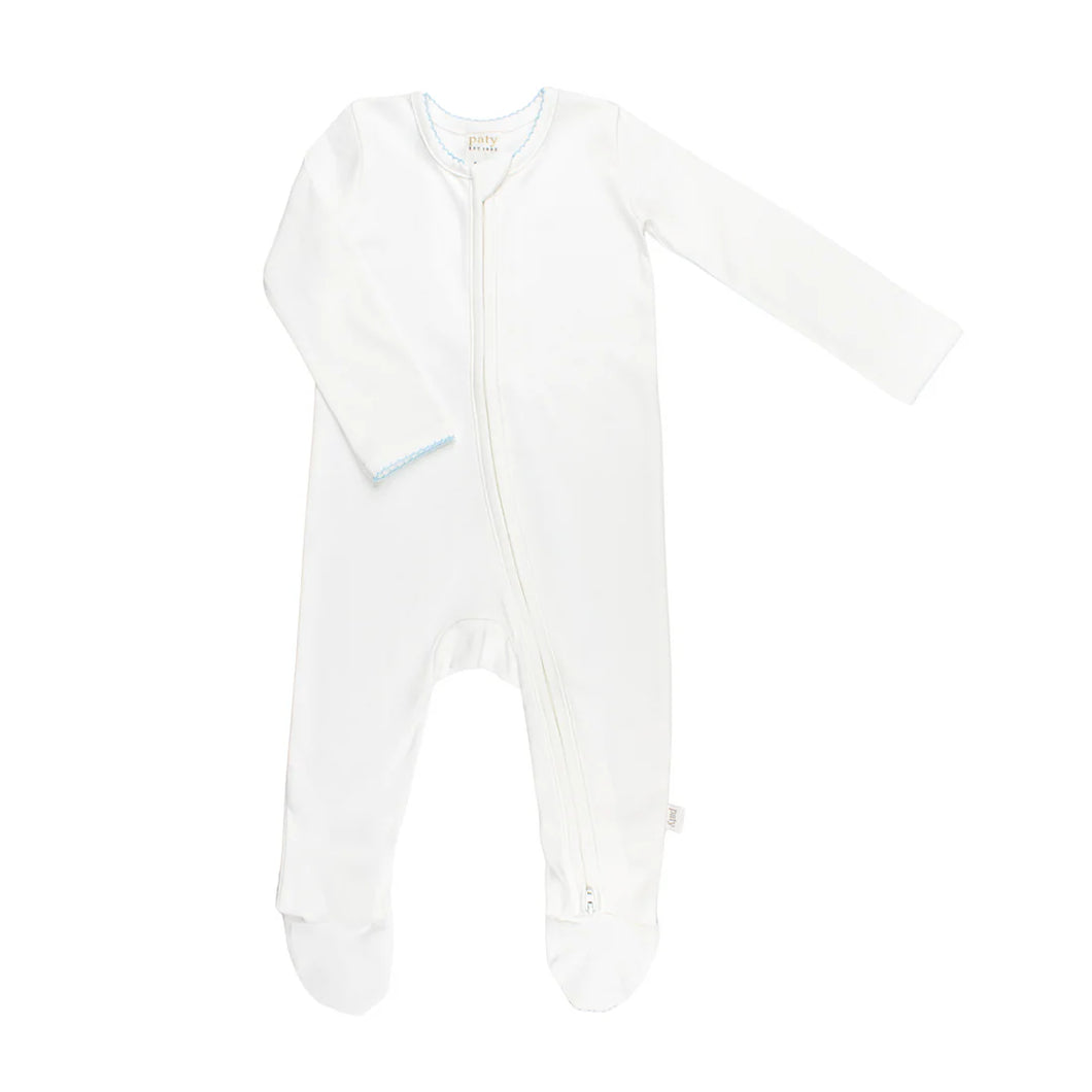 Zipper Footie- Organic Cotton