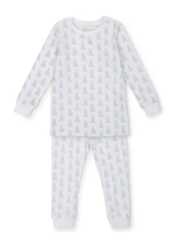 Grayson PJ Set - Bunny Tails Blue