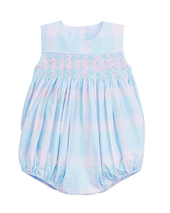 Smocked Hollis Bubble - Palm Beach Plaid