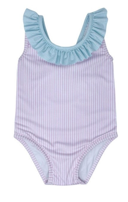 Sarah Swimsuit - Mint/Pink Minigingham – Alexandra's