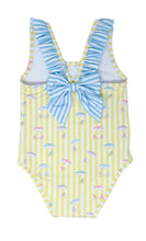 Load image into Gallery viewer, Sarah Swimsuit - Umbrella / Blue Stripe

